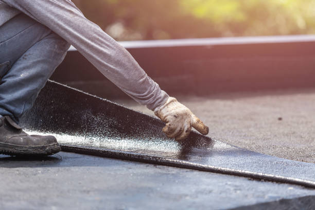 Professional Basement Waterproofing technician working in Phillipsburg, OH